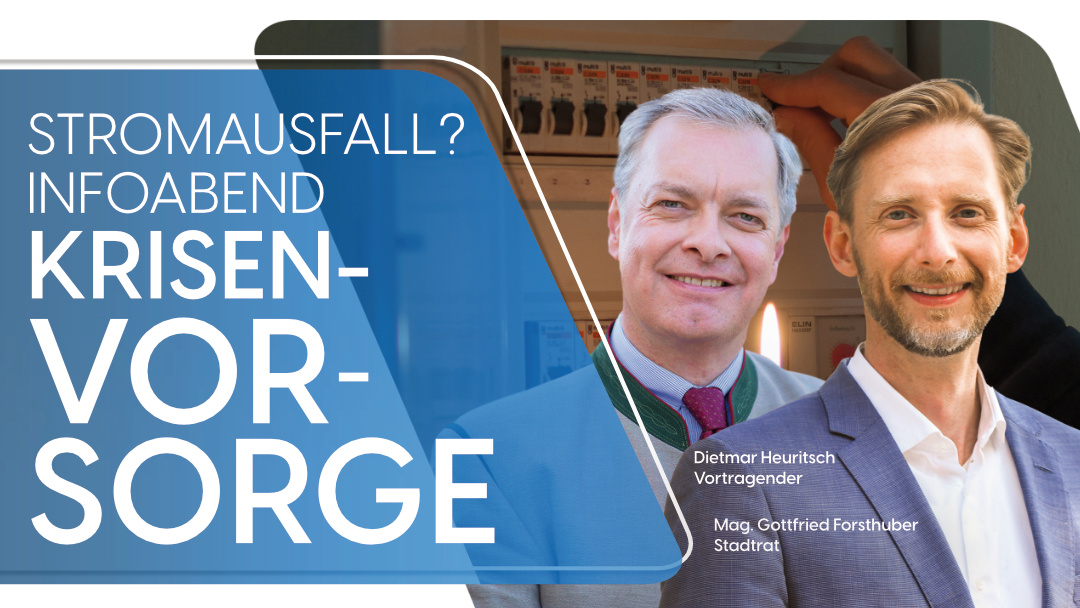 Infoabend Krisenvorsorge am Mittwoch, 25. März 2026: Eintreffen 18:30, Beginn 19:00, Kolpinghaus (Valeriestr. 10, Baden). Im Anschluss kleine Jause. Wir freuen uns auf Ihr/Euer Kommen!