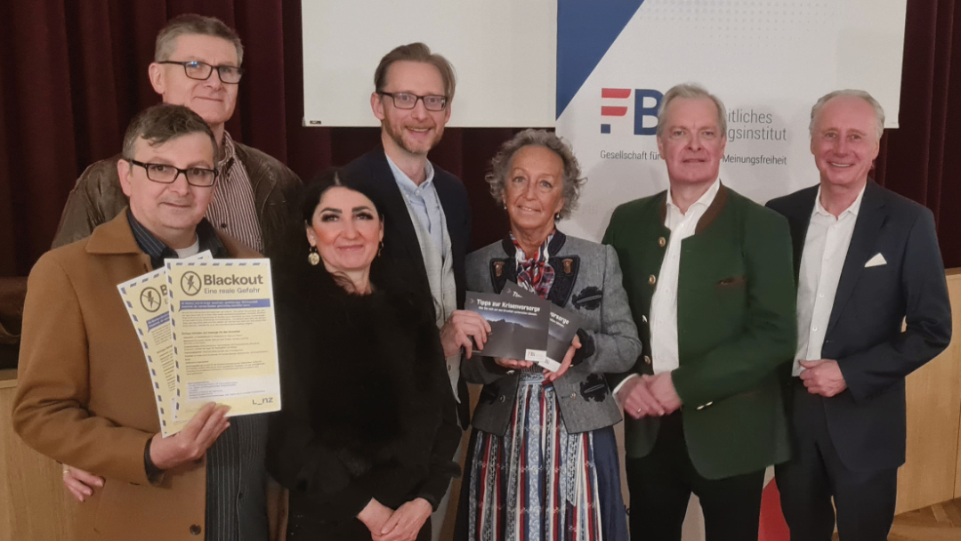 Infoabend der Freiheitlichen Baden zur Krisenvorsorge im Kolpinghaus mit Blackout-Experte Dietmar Heuritsch und Stadtrat Gottfried Forsthuber